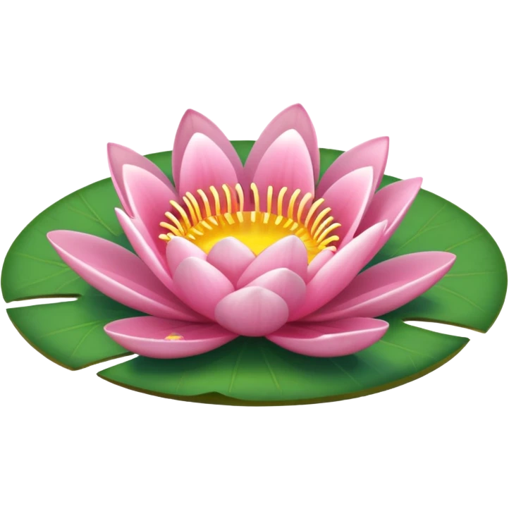 pink lilypad emoji