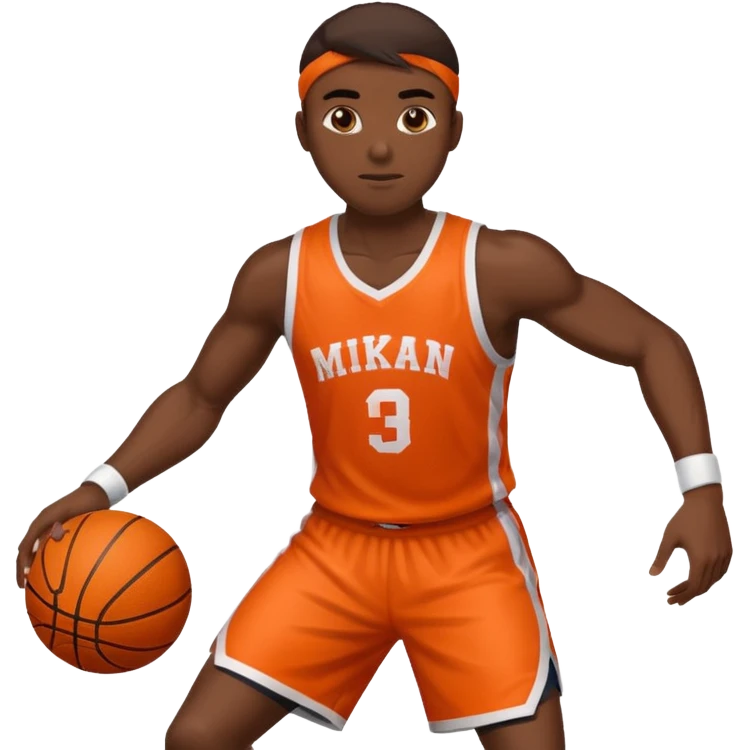 A basketball player doing a "mikan drill" emoji