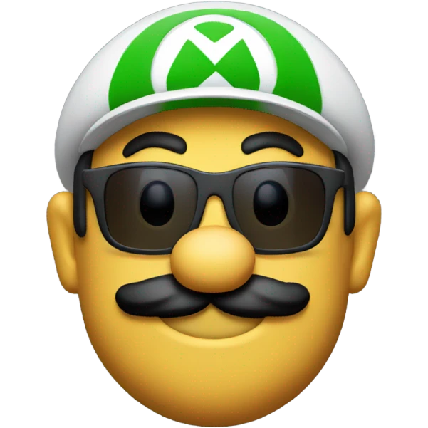 Mario with sunglasses emoji