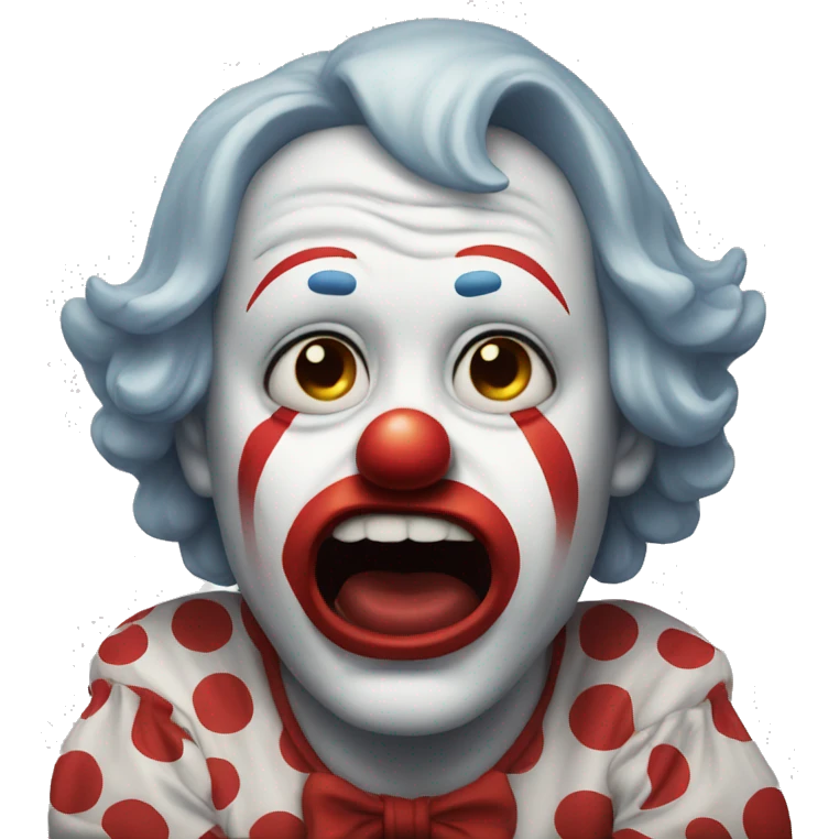 Clown crying emoji