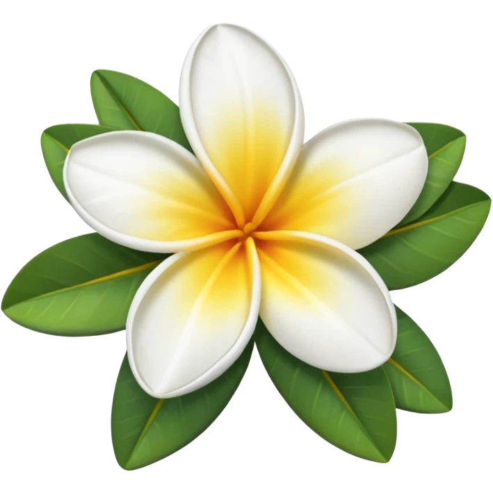 frangipani flower emoji