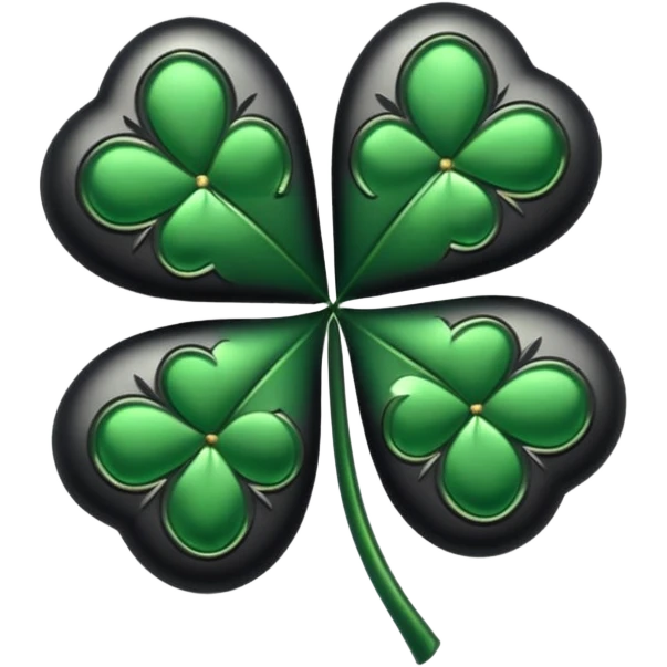 make the 5 leaf clover form black clover the anime emoji