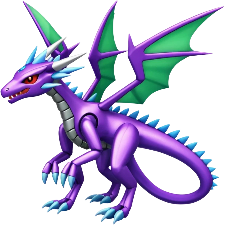 Dialga-Genesect-Zeraora-Flygon-fusion emoji