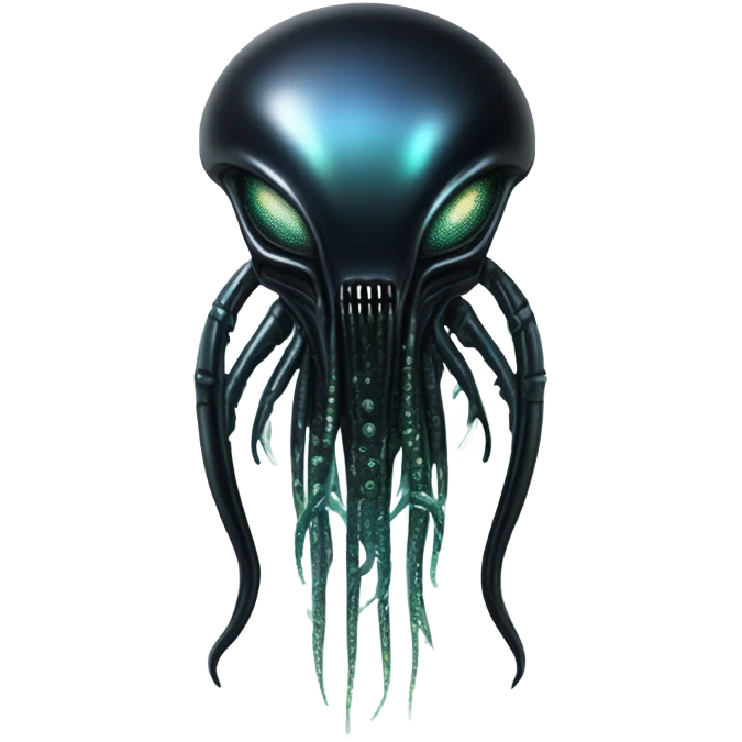 Crypto xenomorph with squid tentacles  emoji