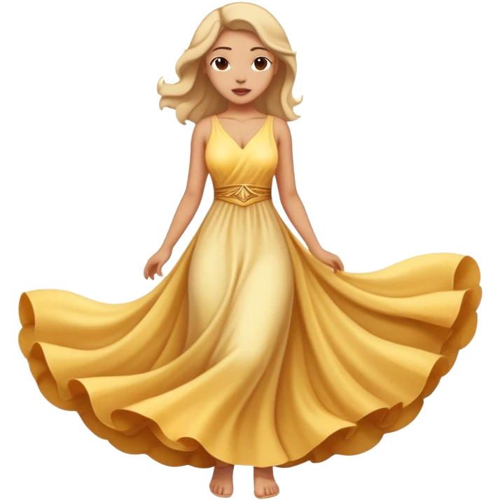 flowing dress emoji