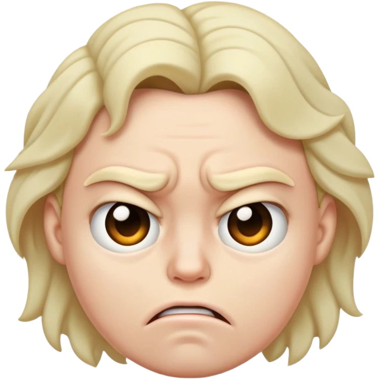 Disgusted face emoji
