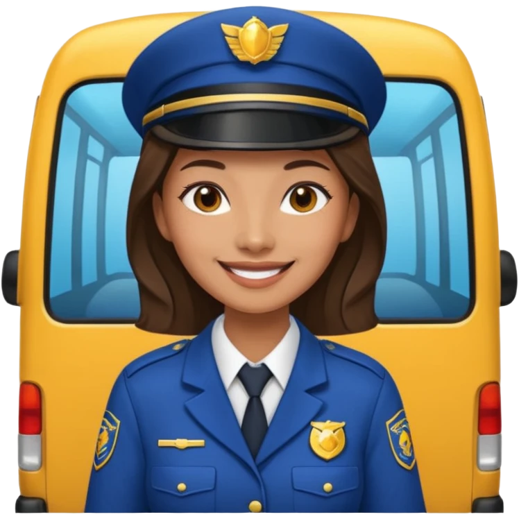 woman minibus driver emoji