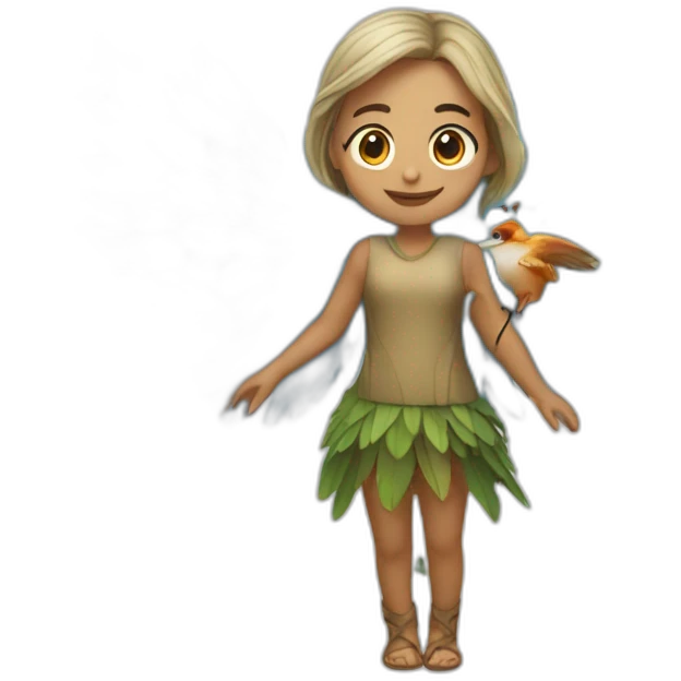 Un personnage de fée avec ses ailes emoji