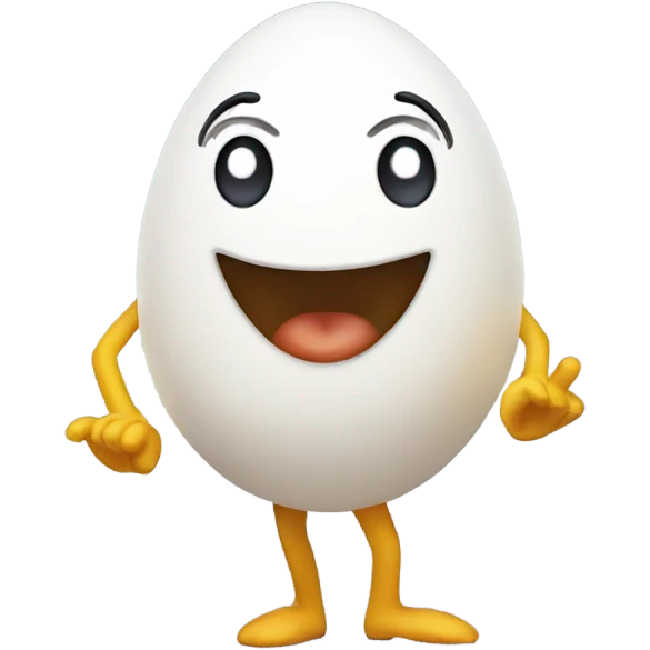 Egg dancing emoji