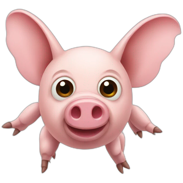 pig fly emoji