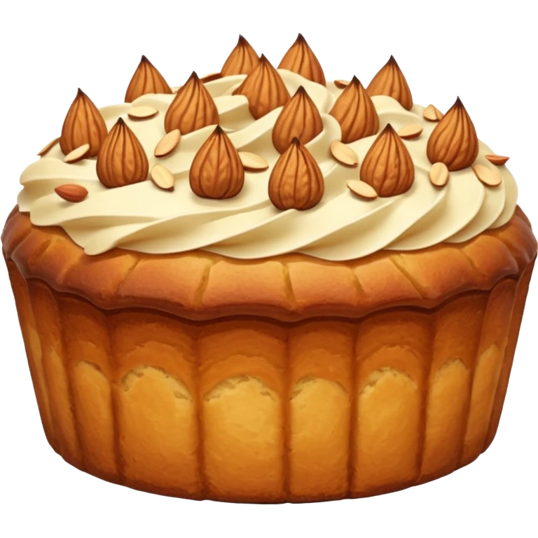 Alsacian kougelhopf with almonds on the top emoji