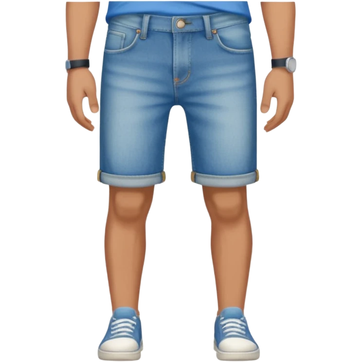 male denim shorts emoji