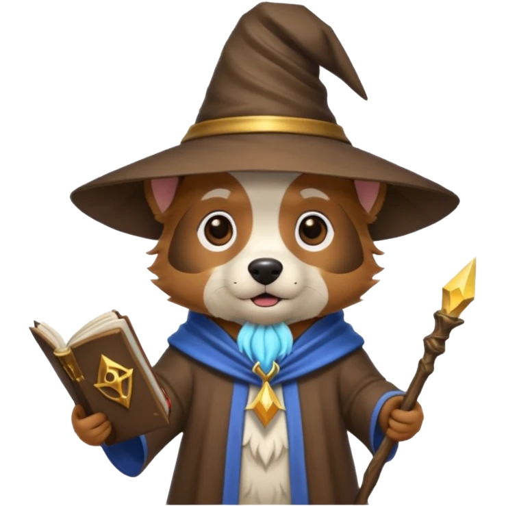 Dog wizard emoji