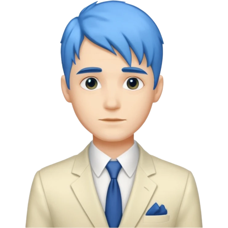 ethereal-pastel-transparent-translucent-gorgeous-spectral-dark-greyish-blue-whitish-gloomy-man-with-blue-hair-with-a-beautiful-creme-suit emoji