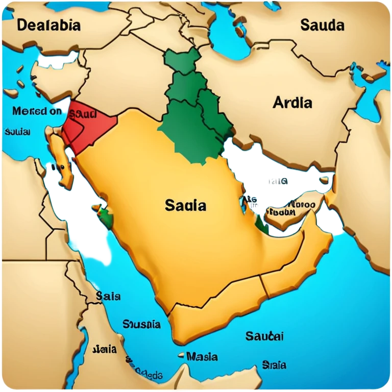 Saudi Arabia Map emoji