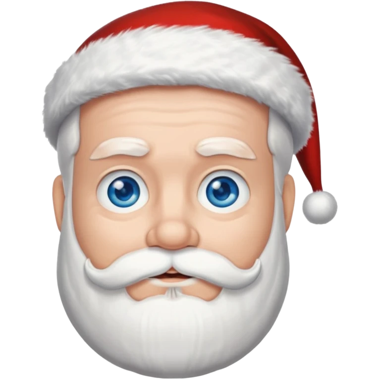 Santa with blue eyes  emoji
