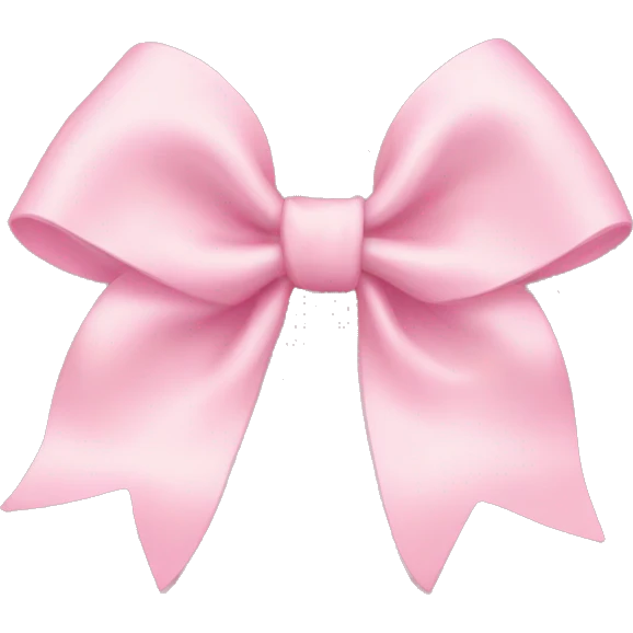 Baby pink bow emoji