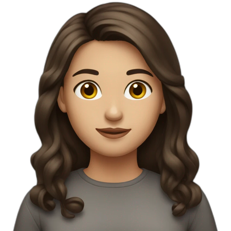 Brunette wirh frekles emoji