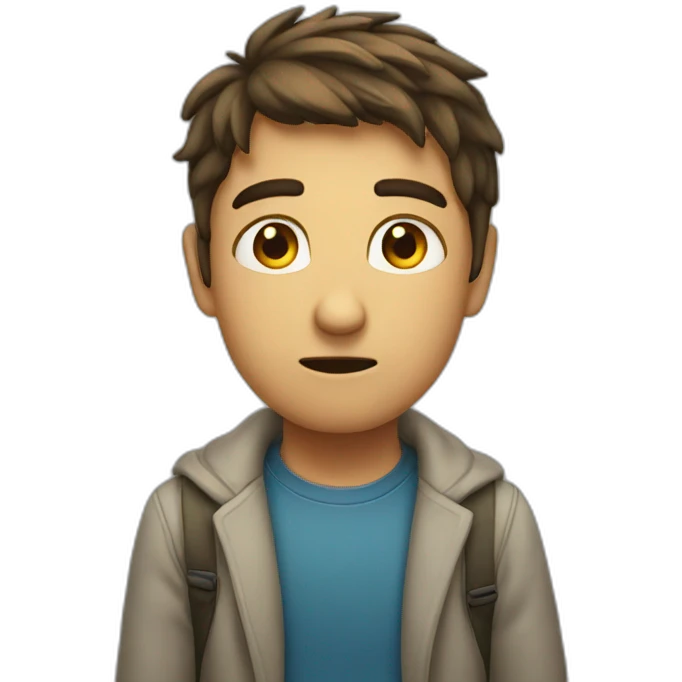 nervous but fine emoji
