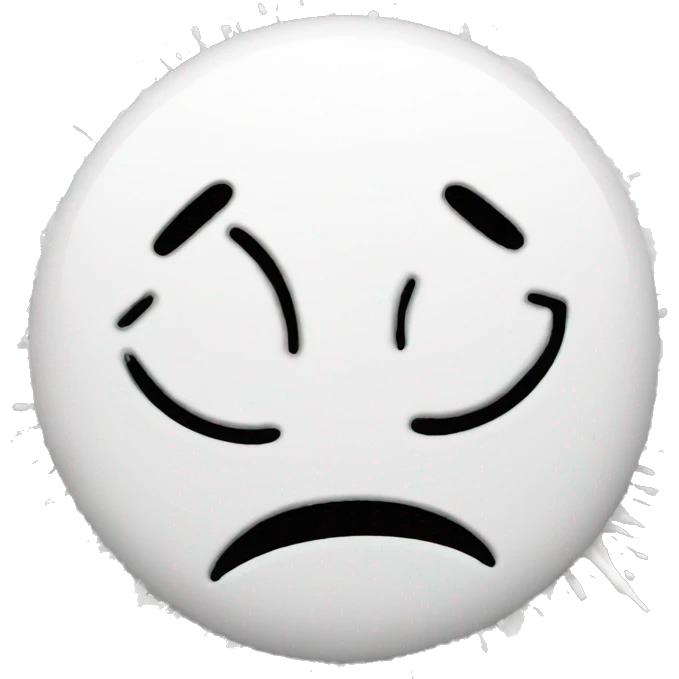 White splatter emoji