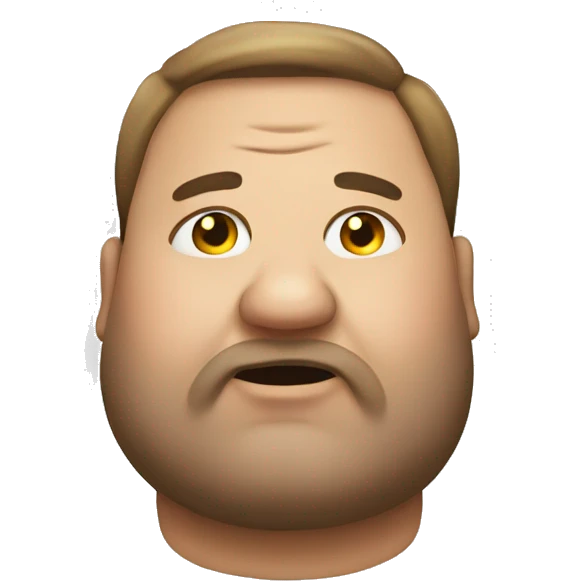 Fat man emoji