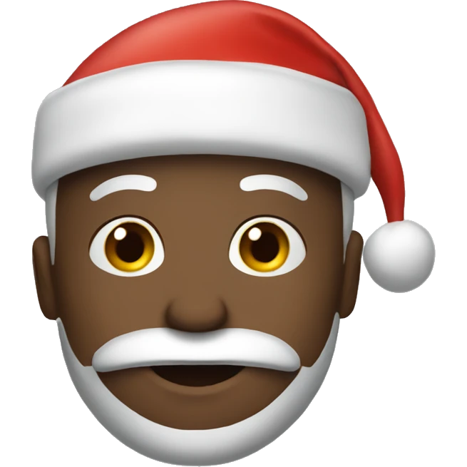 Me with a Santa hat emoji