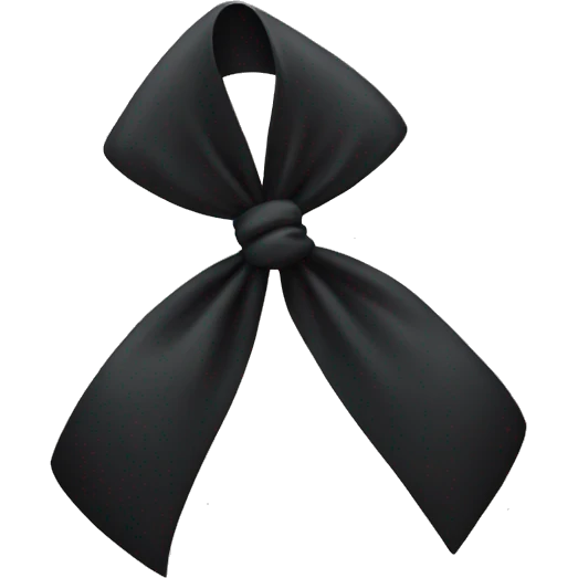 Black Bow emoji
