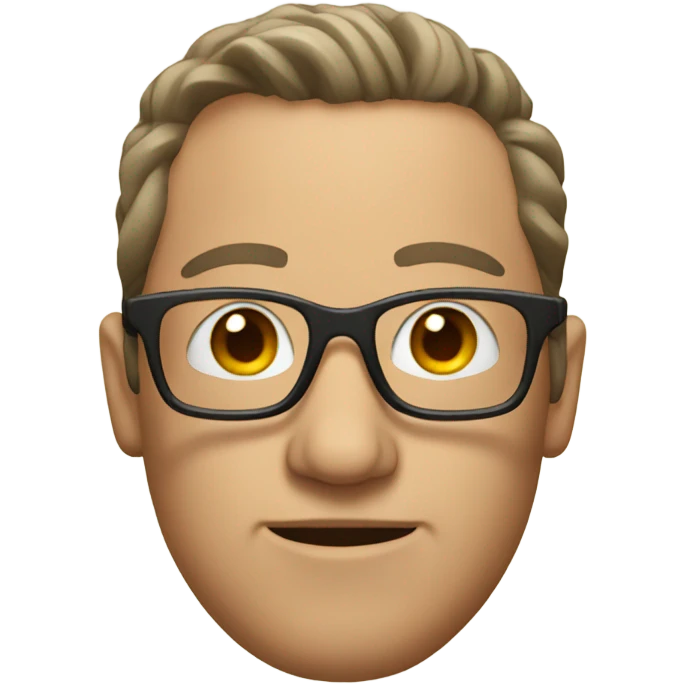 Man with glasses emoji