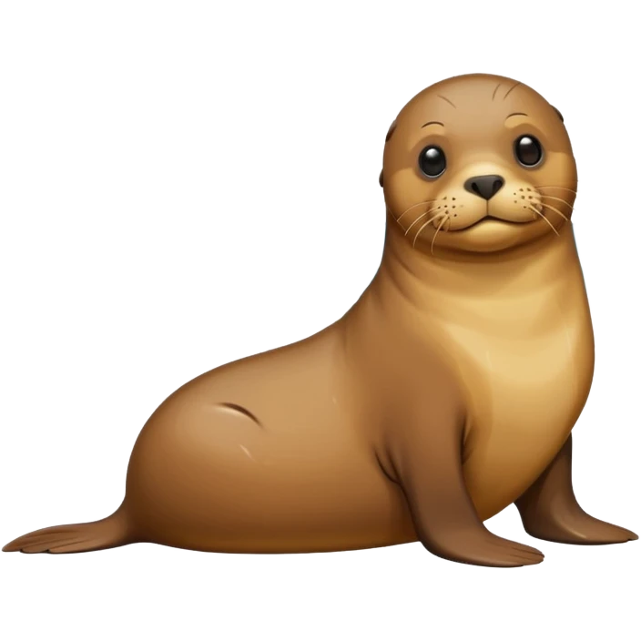 Sealion on the beach emoji