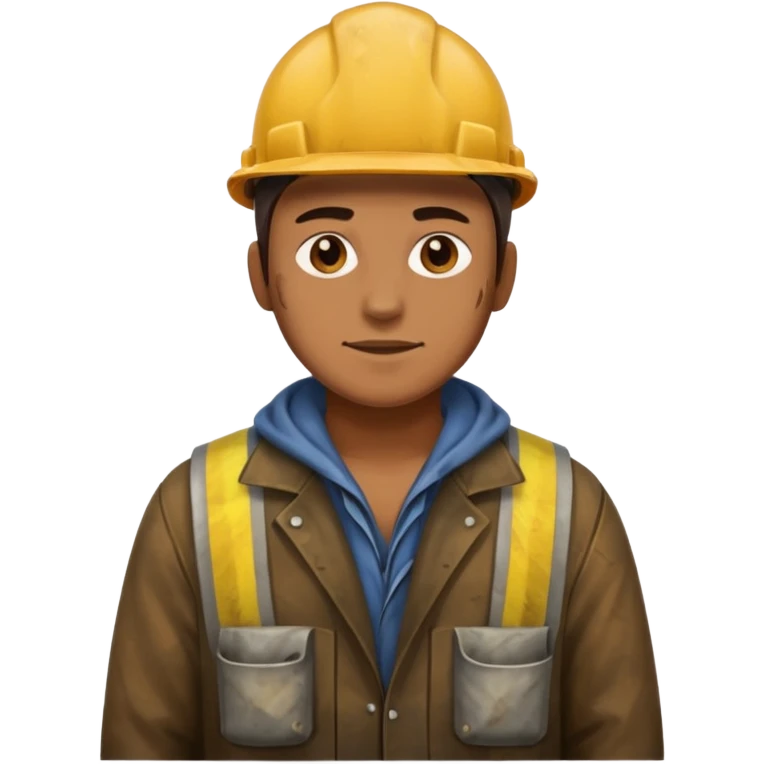 Oil plant worker in spilled clothes emoji