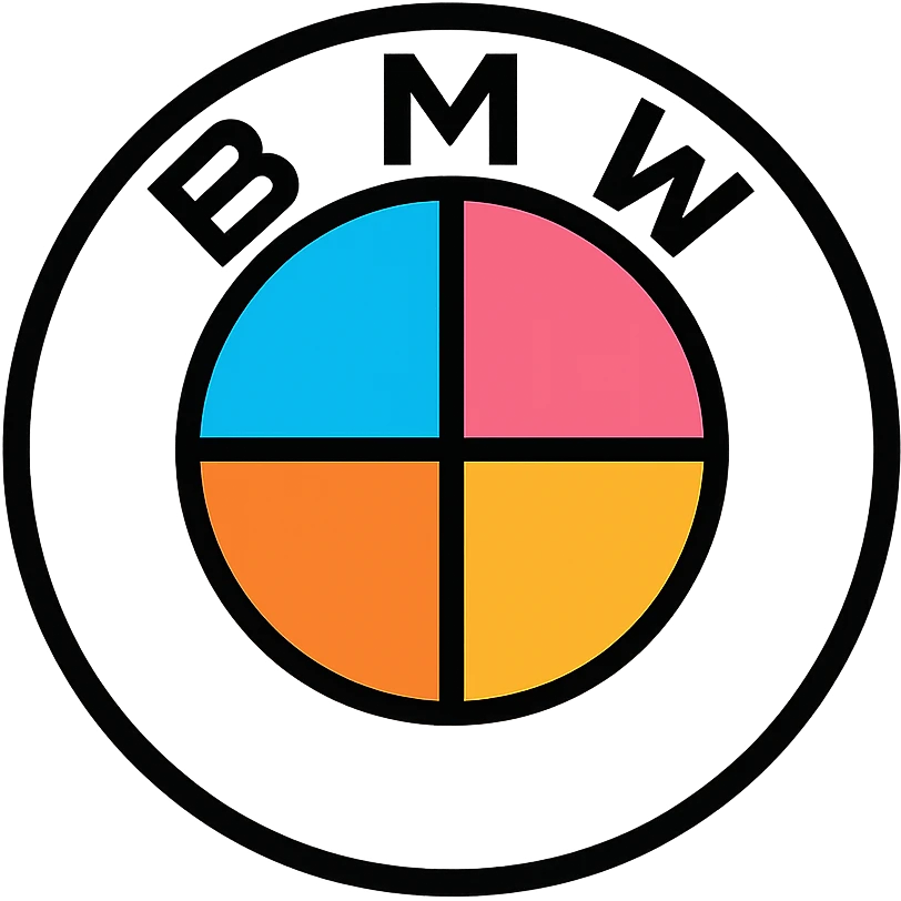 BMW logo with vibrant colors emoji