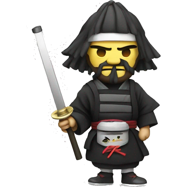 vape with samurai emoji