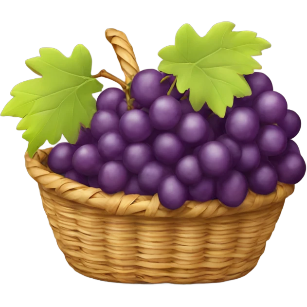 Basket of grapes emoji