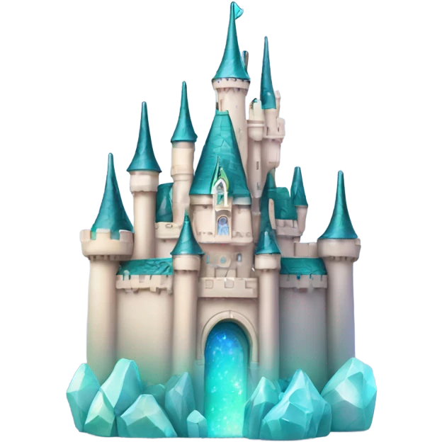 opal crystal gemstone Disney castle emoji