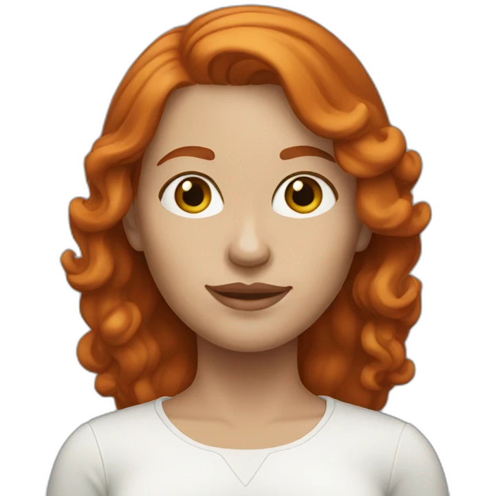 redhead white 35 year old woman emoji