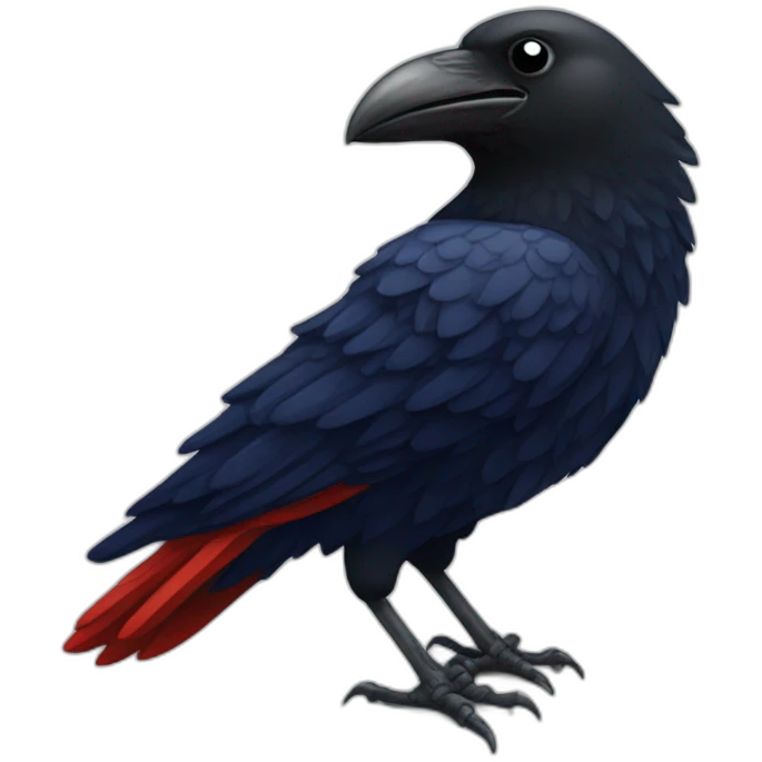 a crow with a san lorenzo soccer shirt emoji