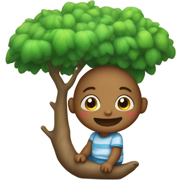 Bebé montando un sapo emoji
