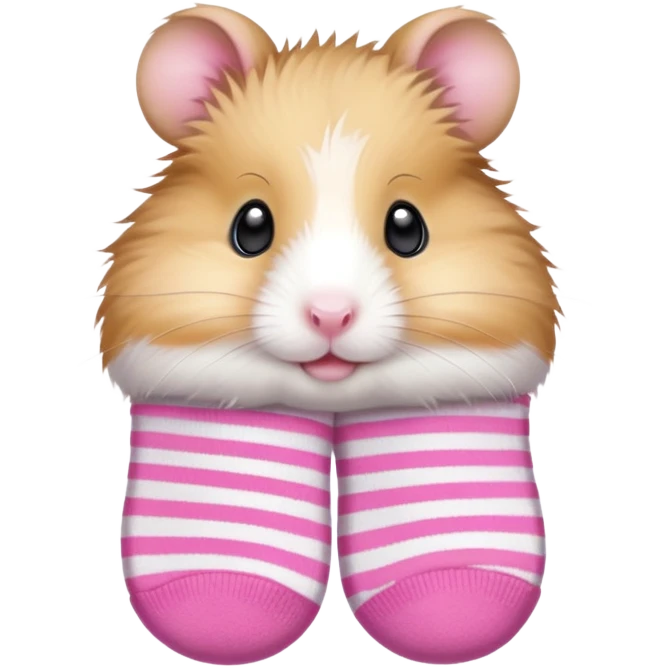 Hamster standing in pinky socks  emoji