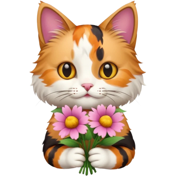 cat with flowers emoji