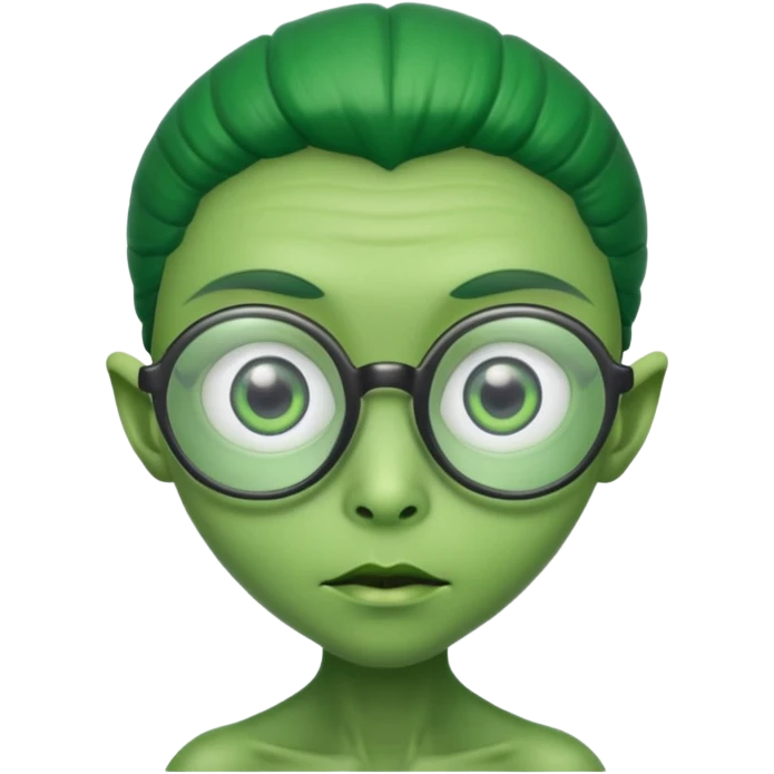 allien with glasses emoji