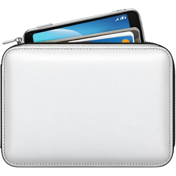 glitter white wallet emoji