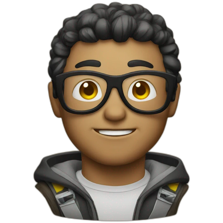 super geek hero emoji