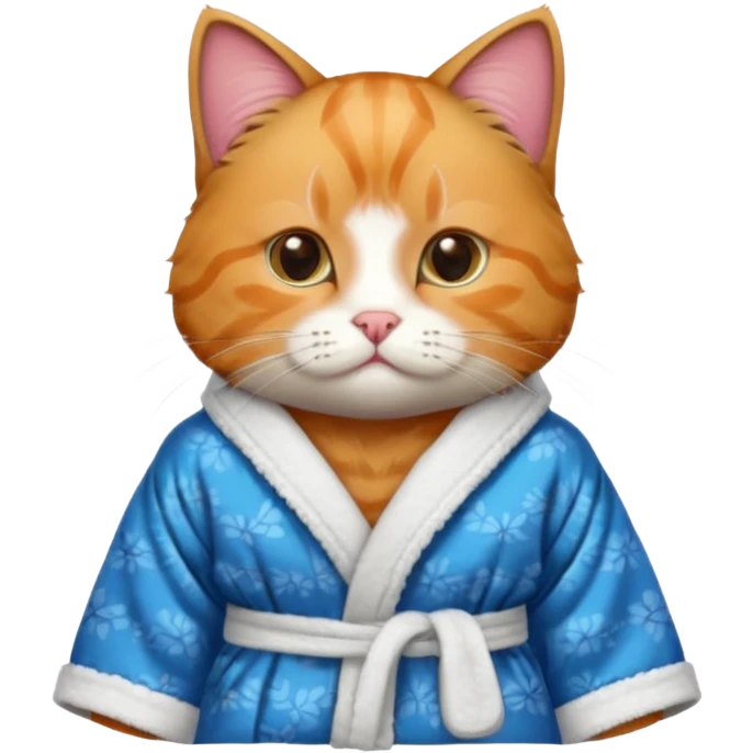 scottish cat with bathrope emoji