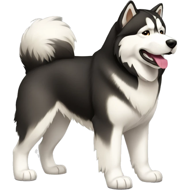 Alaskan Malamute full body emoji