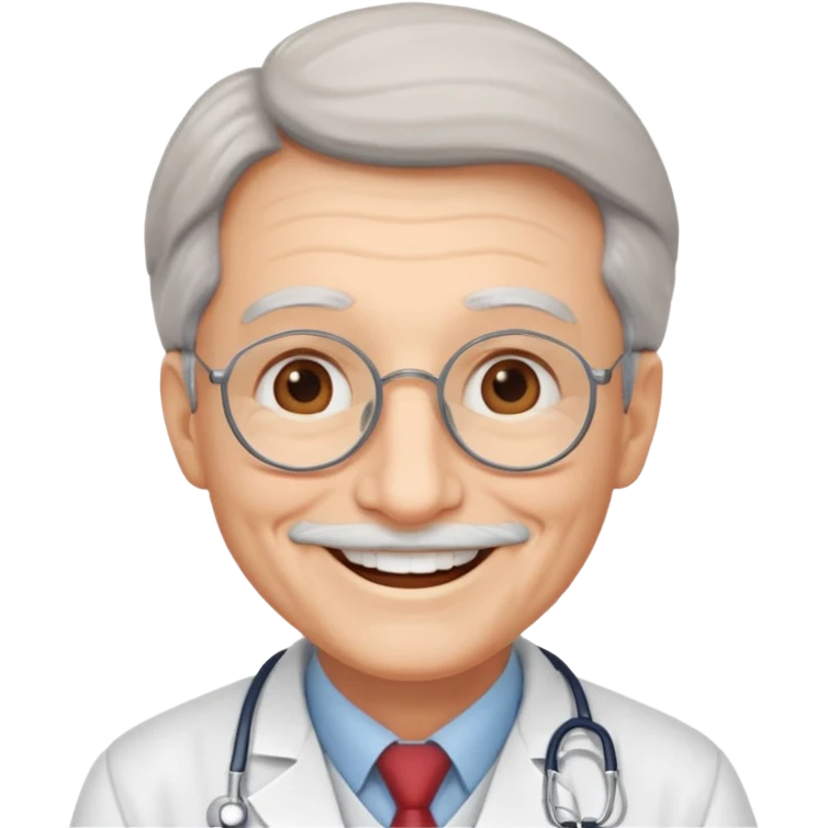 old happy doctor emoji
