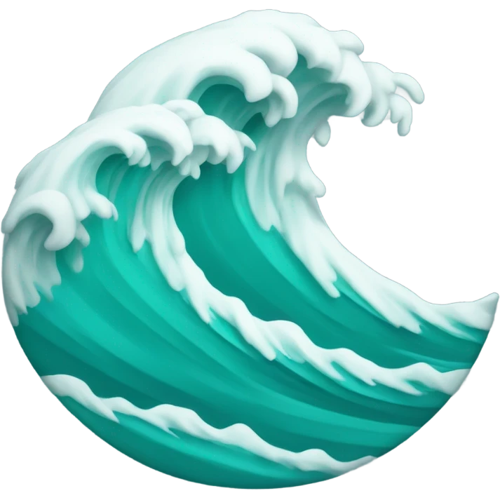 teal ocean wave emoji