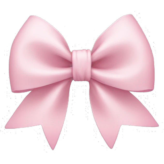 Light pink bow emoji