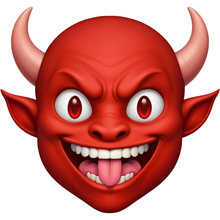 Devil sticking out tongue emoji