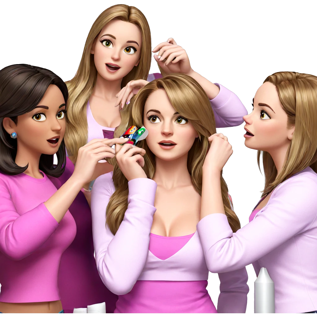 group of glamorous girls emoji