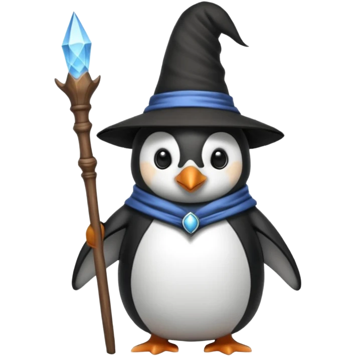 Penguin Wizard emoji